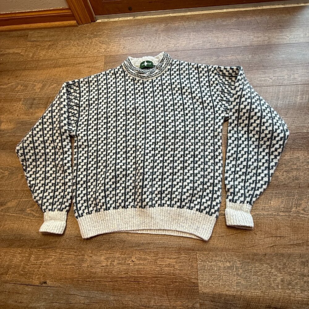 Vintage Men's Hunt Club Sweater Pure New Wool Sz Medium